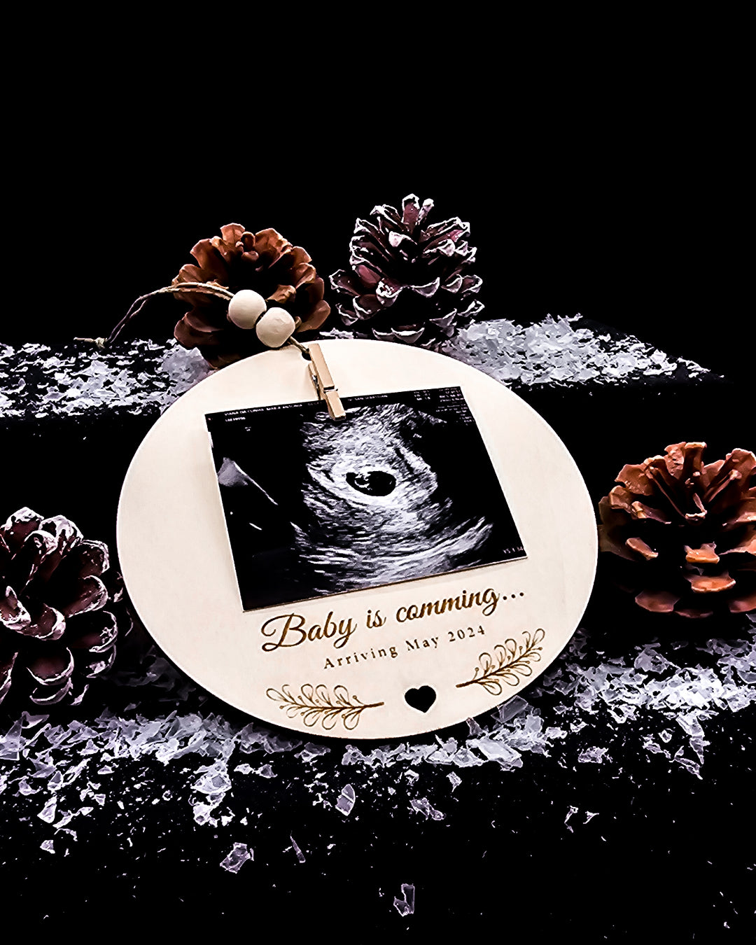 Bola de Natal - Baby is comming