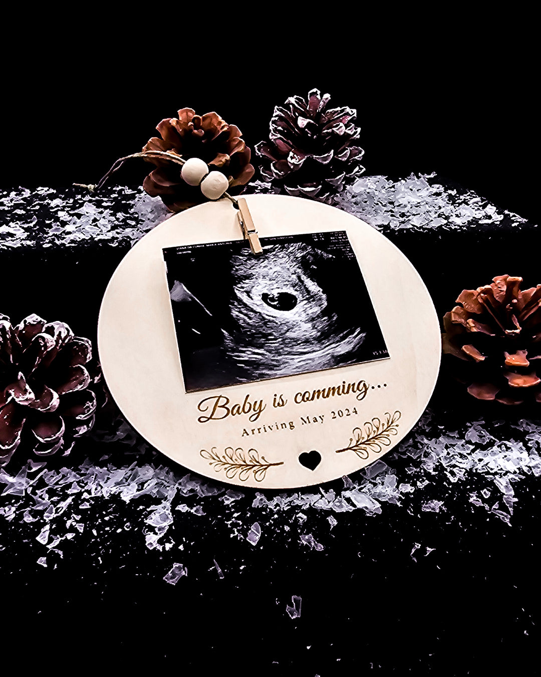 Bola de Natal - Baby is comming