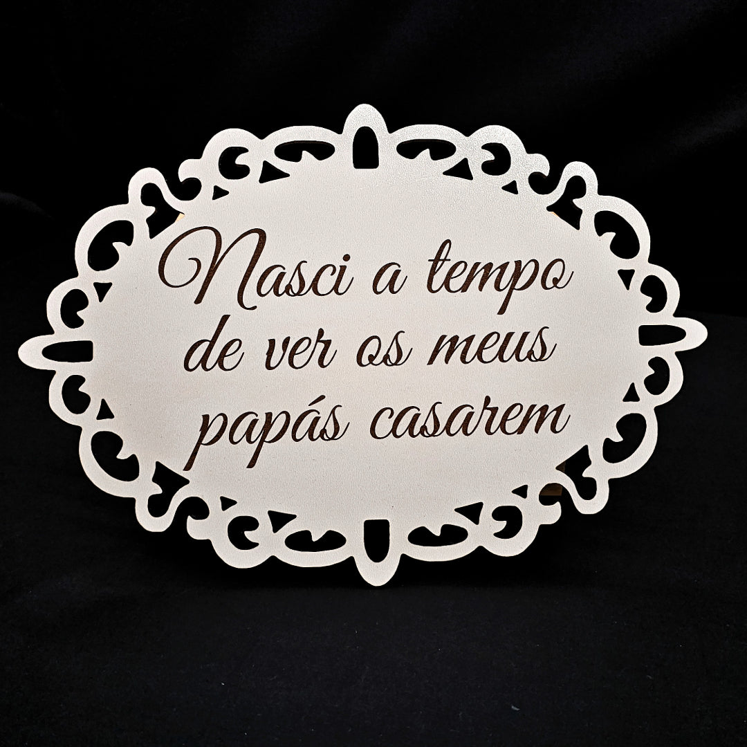Placa Entrada Igreja